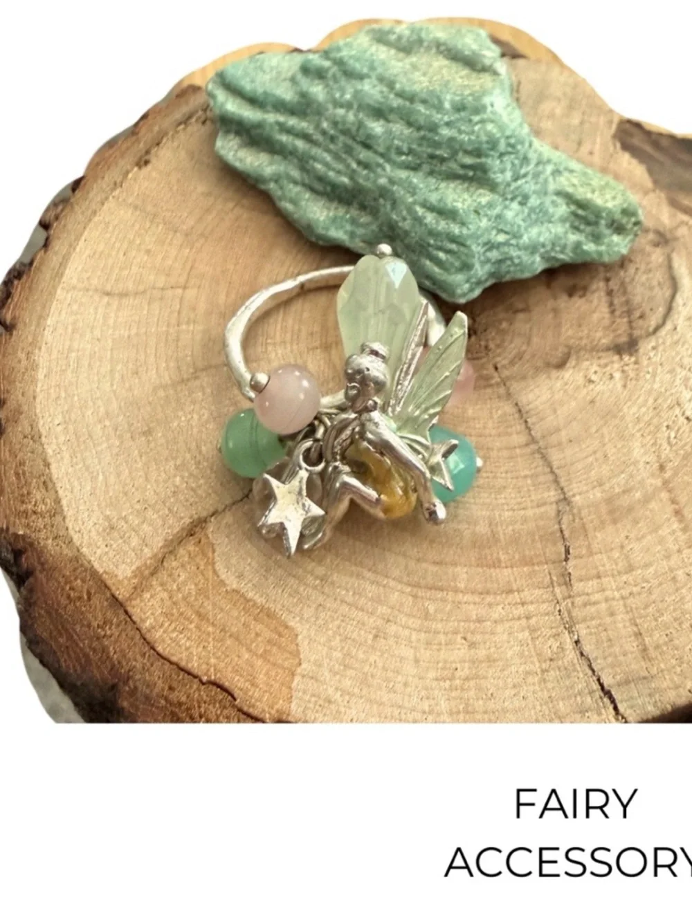 Fairy Ring Adjustable, Ethereal Fae Jewelry, Whimsical‎ Witch Ring